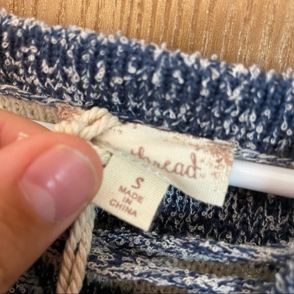 Blue and White Striped Sweater Pullover Small NWT - Picture 6 of 7